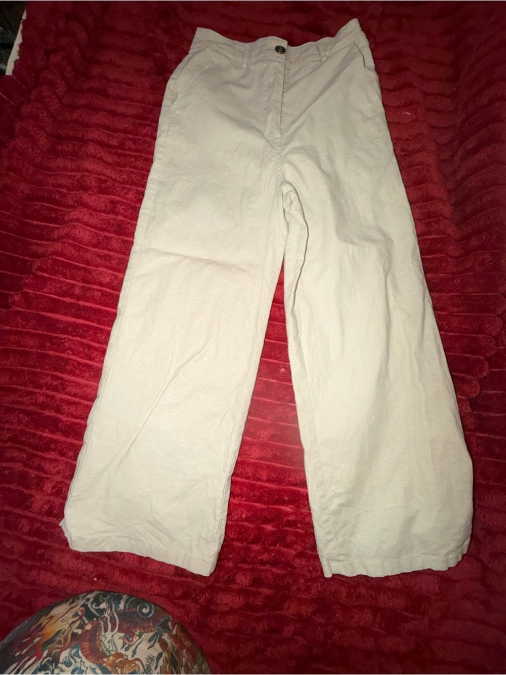Privacy Please Wide-Leg Pants in Cream